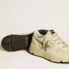 Semelle de course pour homme LTD en nylon et nappa avec étoile en nubuck et languette au talon