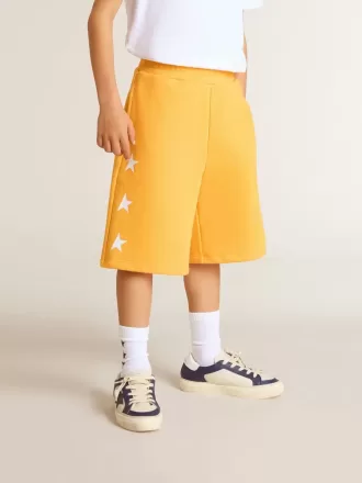 Short jaune moutarde pour garçon