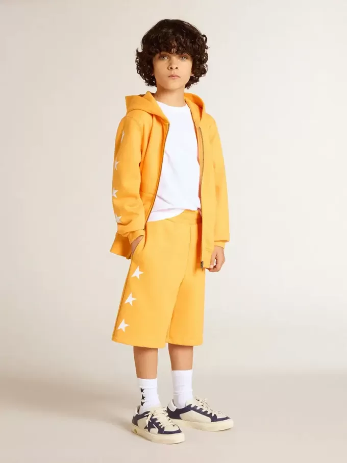 Short jaune moutarde pour garçon