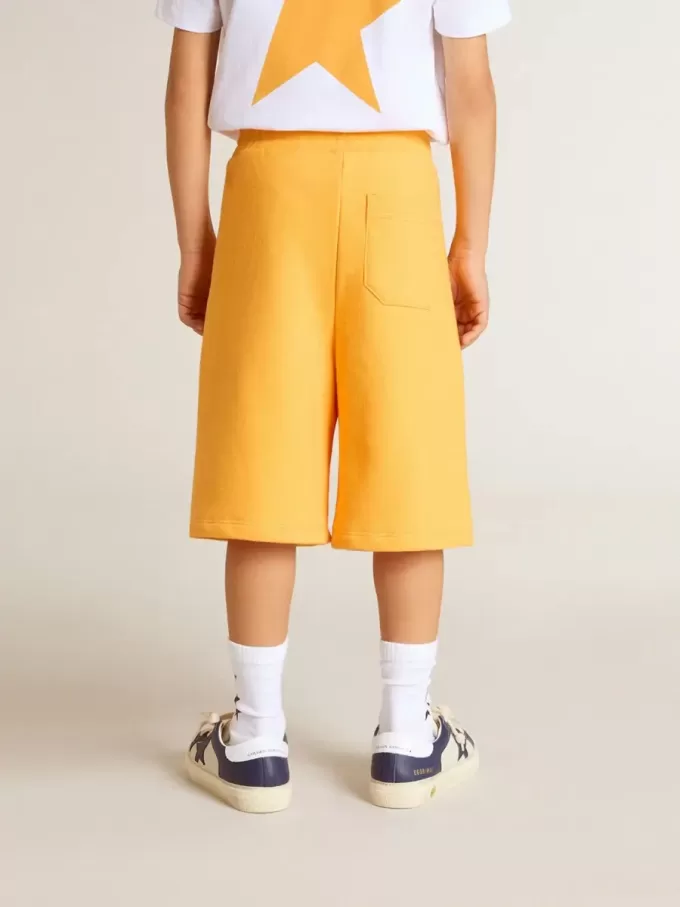 Short jaune moutarde pour garçon