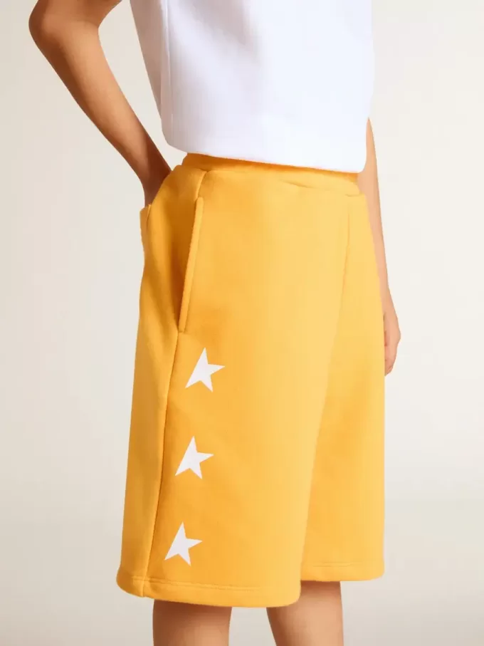 Short jaune moutarde pour garçon
