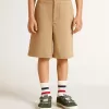 Short pour garçon en coton beige