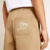 Short pour garçon en coton beige