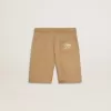 Short pour garçon en coton beige