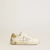 Super-Star Junior avec étoile en cuir lilas et talon à paillettes