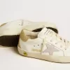 Super-Star Junior avec étoile en cuir lilas et talon à paillettes