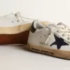 Super-Star Junior en cuir nappa avec étoile imprimée et languette noire au talon Super-Star Junior en cuir nappa avec étoile imprimée et languette noire au talon