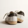 Super-Star Junior en cuir nappa avec étoile imprimée et languette noire au talon Super-Star Junior en cuir nappa avec étoile imprimée et languette noire au talon