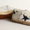 Super-Star Young en cuir nappa avec étoile imprimée et languette noire au talon