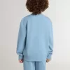 Sweat-shirt bleu clair pour garçon avec inscription sur le devant