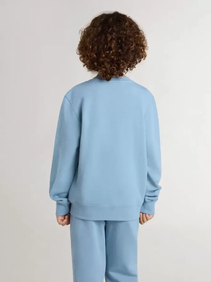 Sweat-shirt bleu clair pour garçon avec inscription sur le devant