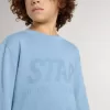 Sweat-shirt bleu clair pour garçon avec inscription sur le devant