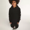 Sweat-shirt à capuche pour garçon, de couleur noire avec des étoiles blanches contrastantes Sweat-shirt à capuche pour garçon, de couleur noire avec des étoiles blanches contrastantes