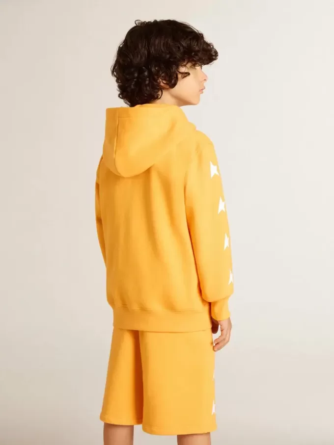 Sweat-shirt orange pour garçon avec fermeture à glissière Sweat-shirt orange pour garçon avec fermeture à glissière