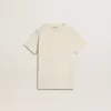 T-shirt crème pour garçon avec logo en relief