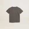 T-shirt gris pour garçon avec effet vieilli