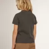 T-shirt gris pour garçon avec effet vieilli
