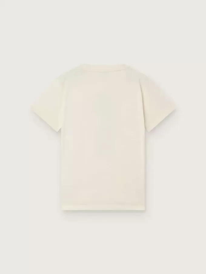 T-shirt Journey pour garçon en jersey de coton blanc avec imprimé numérique de la mascotte