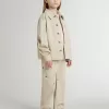 Veste beige pour enfant avec éclaboussures multicolores Veste beige pour enfant avec éclaboussures multicolores