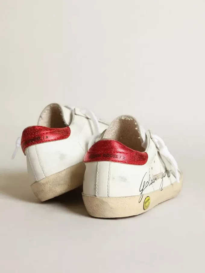 Junior Super-Star avec étoile grise et languette rouge au talon